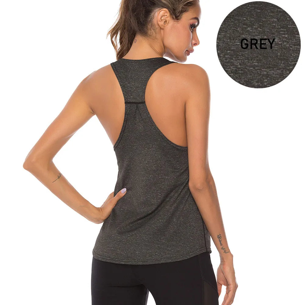 Women's Sleeveless Quick-Dry Yoga and Fitness Top - Breathable Running Sports Shirt