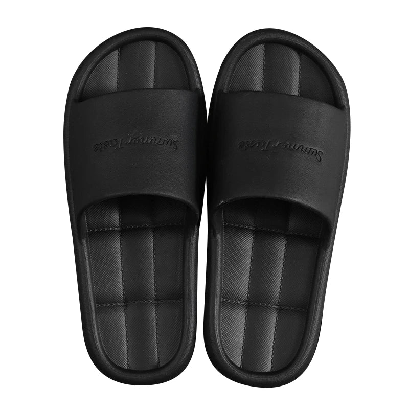 "Cozy Non-Slip Summer Flip Flops for Men, Women, and Kids - Unisex Bathroom Sandals for Home & Hotel"