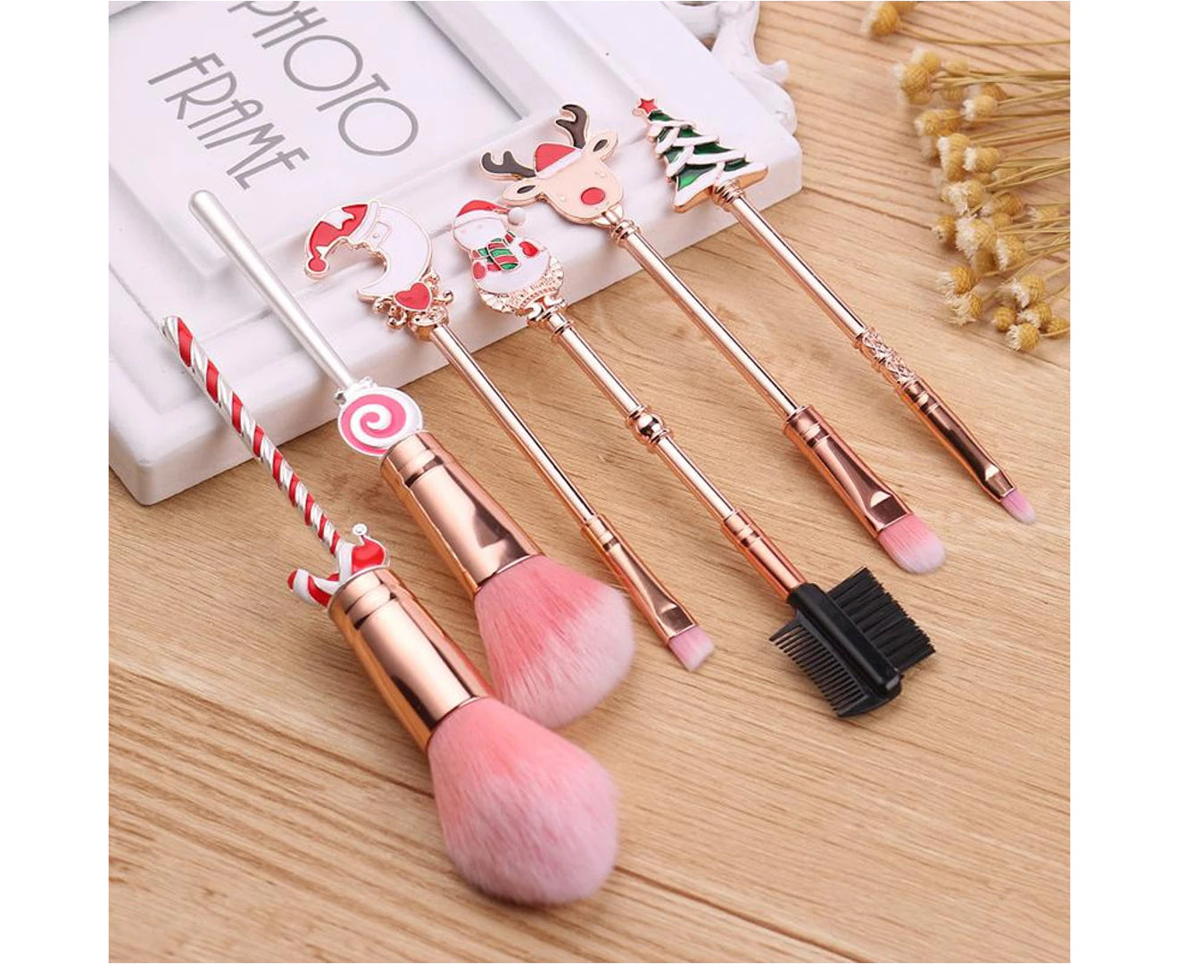 6Pcs/Set Christmas Makeup Brushes Set Stocking Fillers