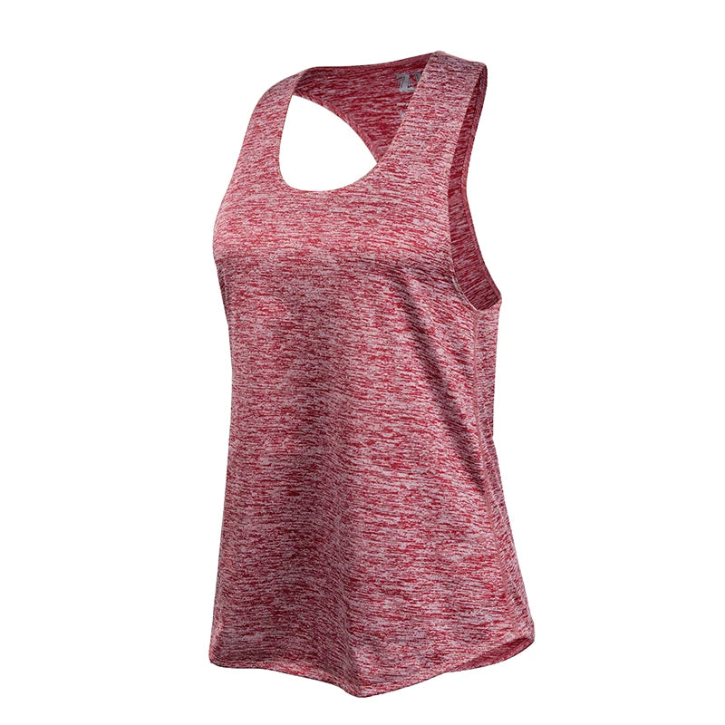 Women's Sleeveless Quick-Dry Yoga and Fitness Top - Breathable Running Sports Shirt