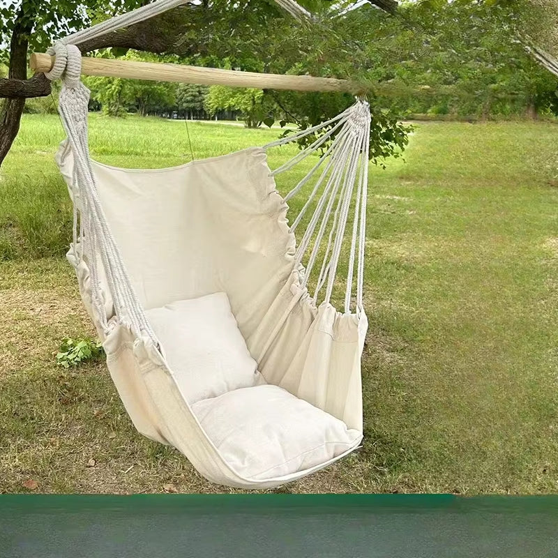 Comfortable Outdoor Hammock Chair with Storage Bag - Perfect for Relaxation and Anti-Rollover Design