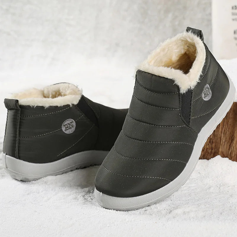 "Cozy & Stylish Women's Waterproof Winter Boots - Fur-Lined Ankle Snow Boots for Ultimate Comfort in 2023!"