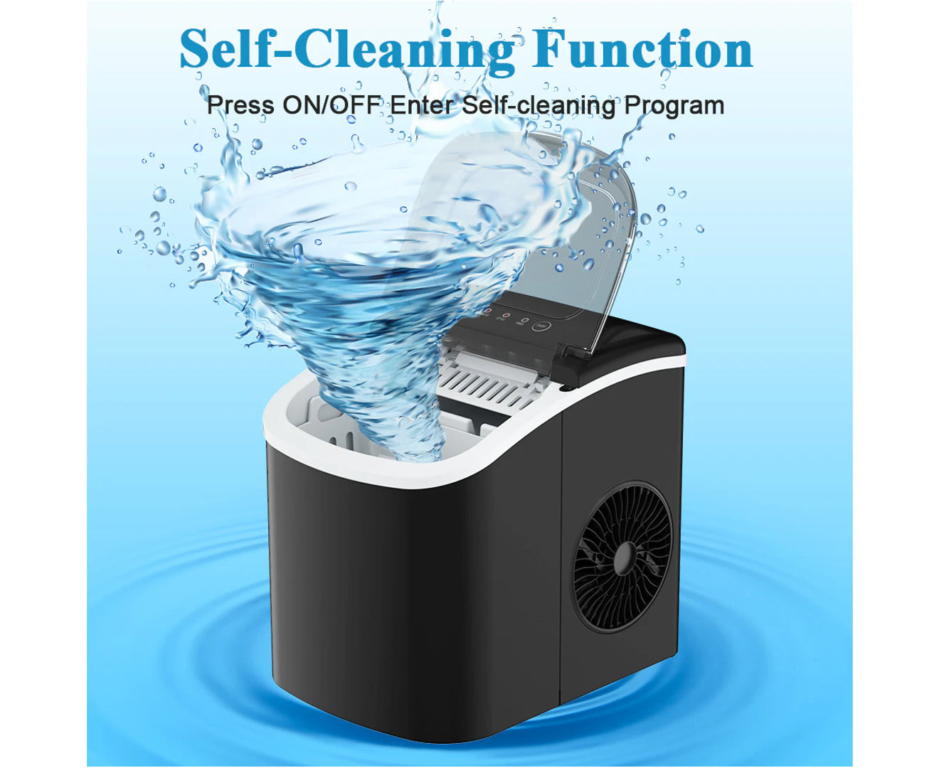 Portable Ice Maker Machine 12Kg/24H for Home Commercial