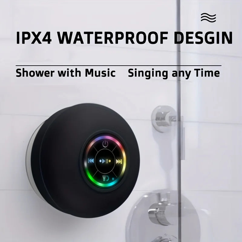 Bathroom Waterproof Wireless Bluetooth Speaker Large Suction Cup Mini Portable Speaker Outdoor Sports Stereo Speaker