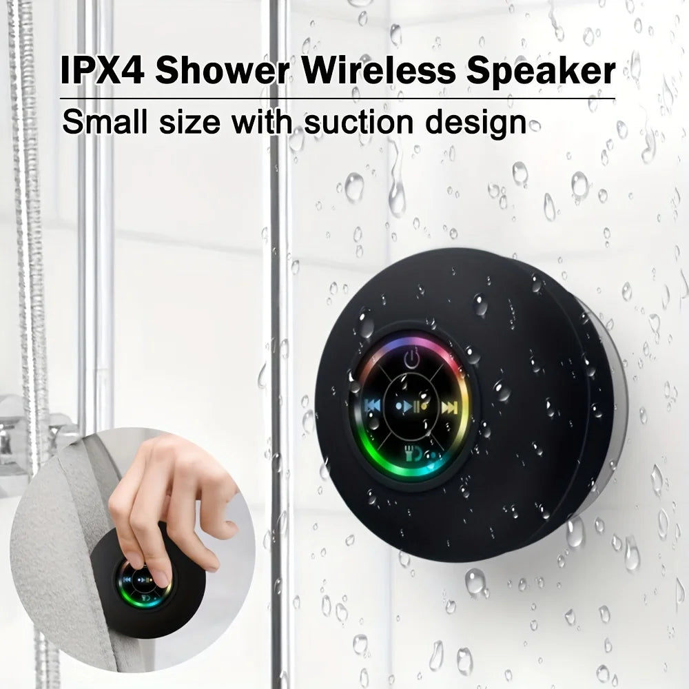 Bathroom Waterproof Wireless Bluetooth Speaker Large Suction Cup Mini Portable Speaker Outdoor Sports Stereo Speaker