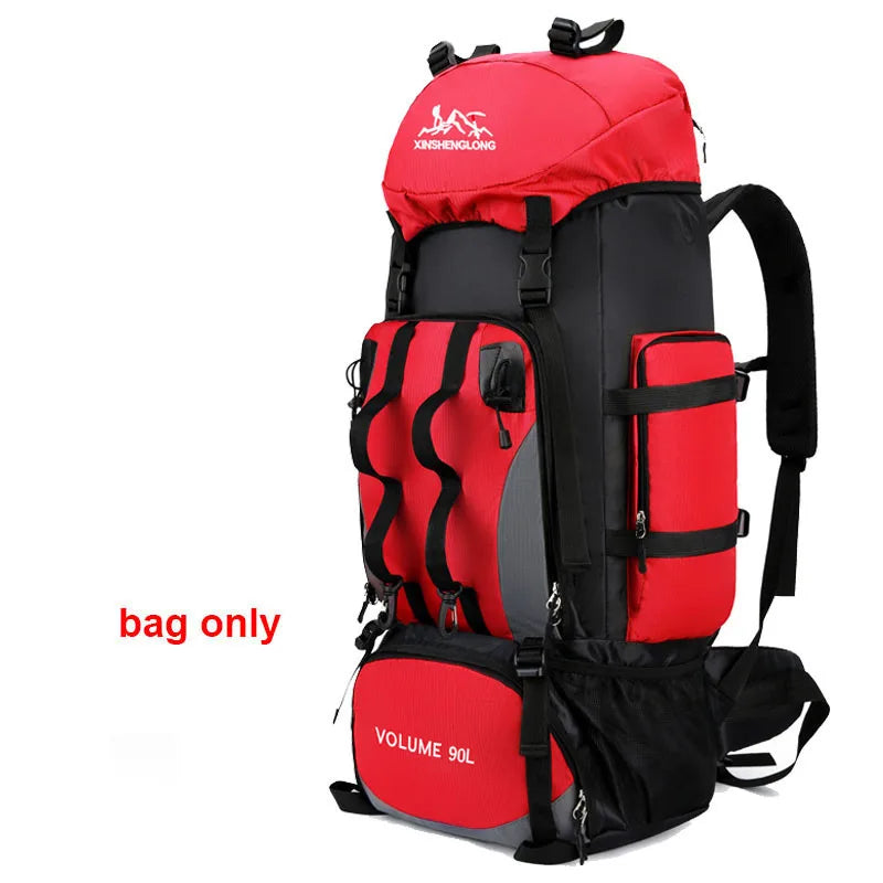 Maxi Capacity 90L Waterproof Hiking Backpack - Perfect for Camping, Trekking & Outdoor Adventures!