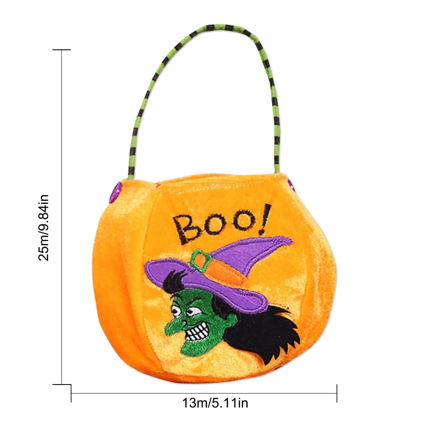 New Halloween Loot Party Kids Pumpkin Trick or Treat Tote Bags Candy Bag Halloween Candy Storage Bucket Portable Gift Basket