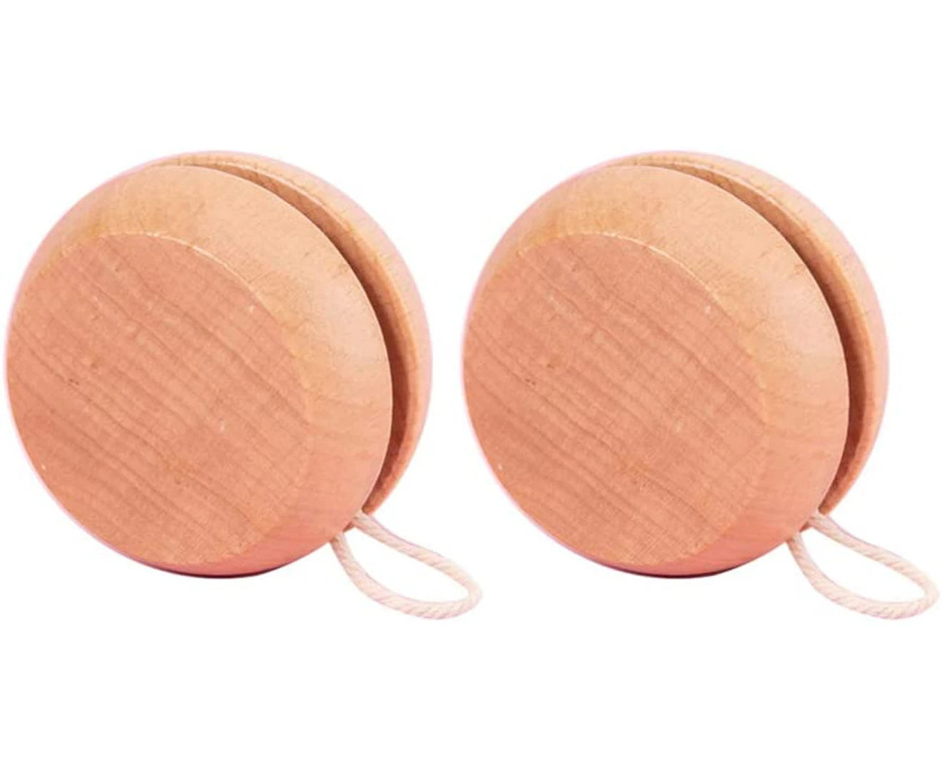 "2-Pack Wooden Yo-Yos for Kids - Perfect for Beginners & Aspiring Pros - Vibrant Primary Colors!"