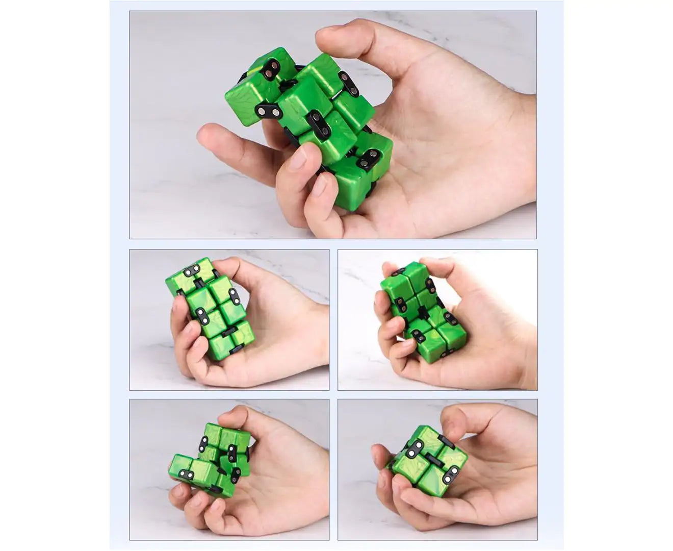 Infinite Cube Fidget Toy - Blue