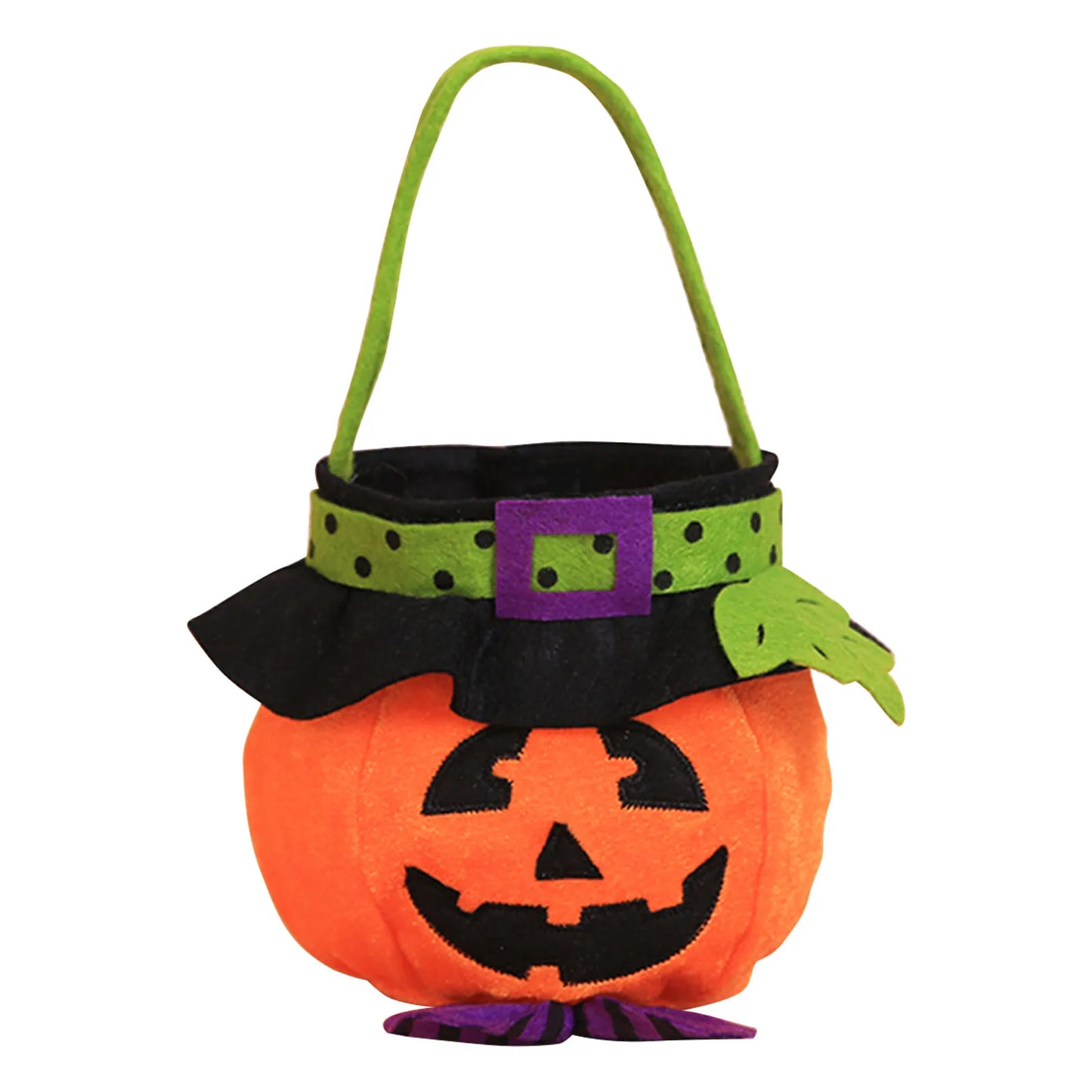 New Halloween Loot Party Kids Pumpkin Trick or Treat Tote Bags Candy Bag Halloween Candy Storage Bucket Portable Gift Basket