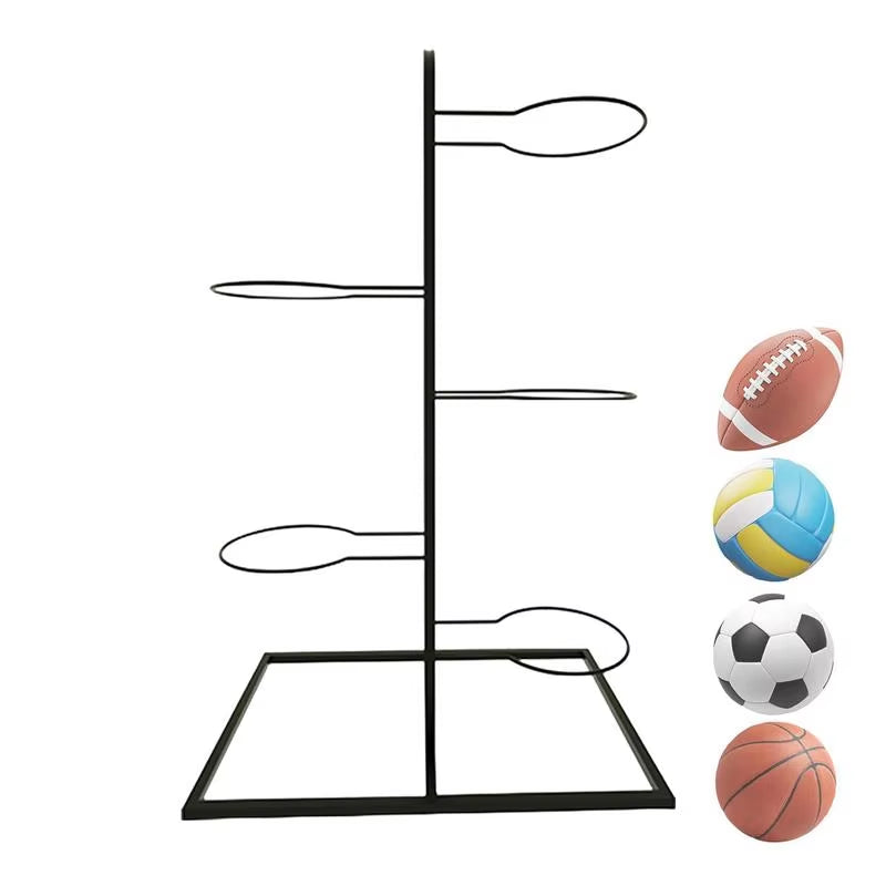 Indoor Kids Basketball Storage Rack - Versatile Ball Holder for Football, Volleyball & More! Perfect for Kindergartens!