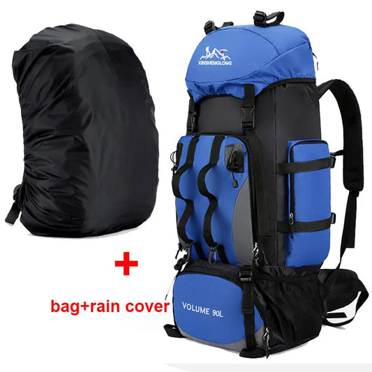 Maxi Capacity 90L Waterproof Hiking Backpack - Perfect for Camping, Trekking & Outdoor Adventures!