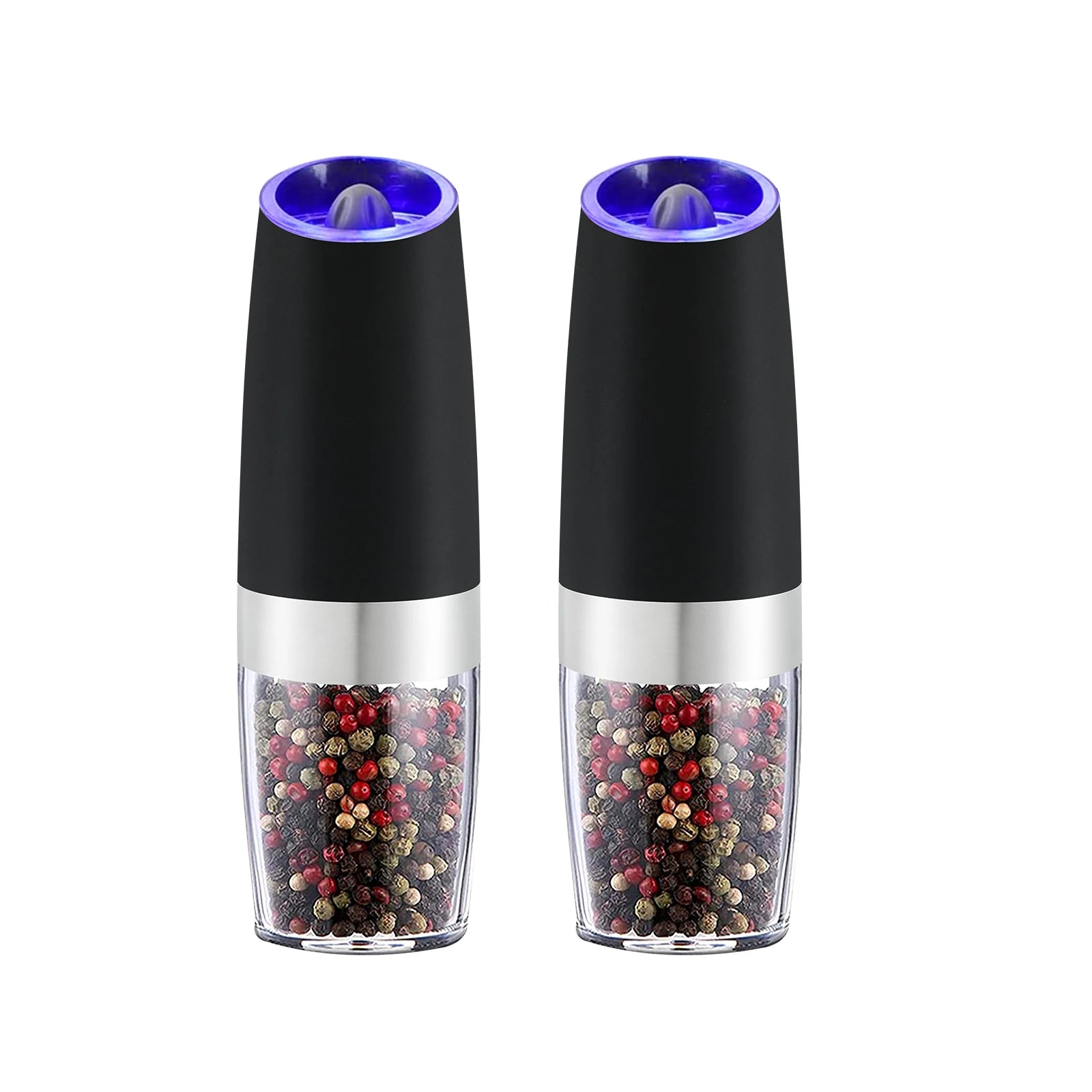 Electric Pepper Grinder Stainless Steel Automatic Gravity Shaker Salt Pepper Grinder Spice Mills Grinding Tools Kitchen Gadgets