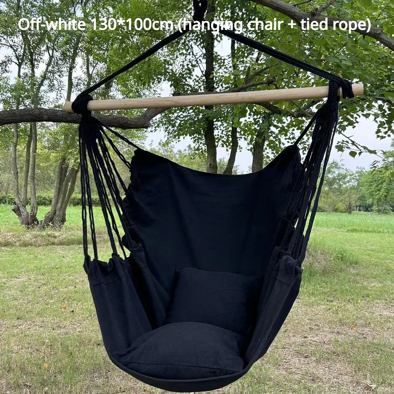 Comfortable Outdoor Hammock Chair with Storage Bag - Perfect for Relaxation and Anti-Rollover Design