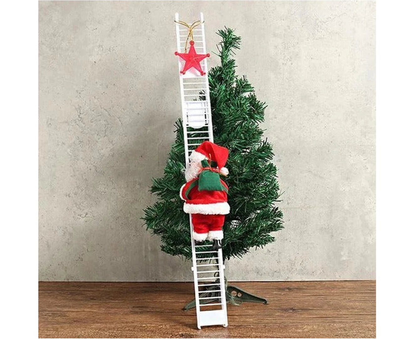 "Magical Climbing Santa - The Perfect Festive Decor for Your Home!"