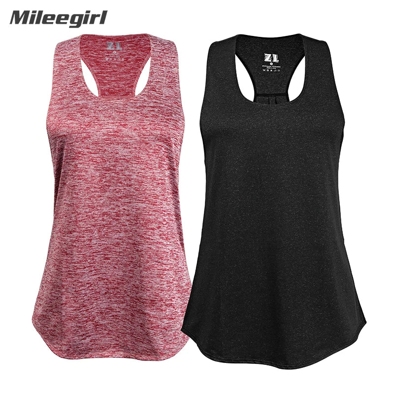 Women's Sleeveless Quick-Dry Yoga and Fitness Top - Breathable Running Sports Shirt