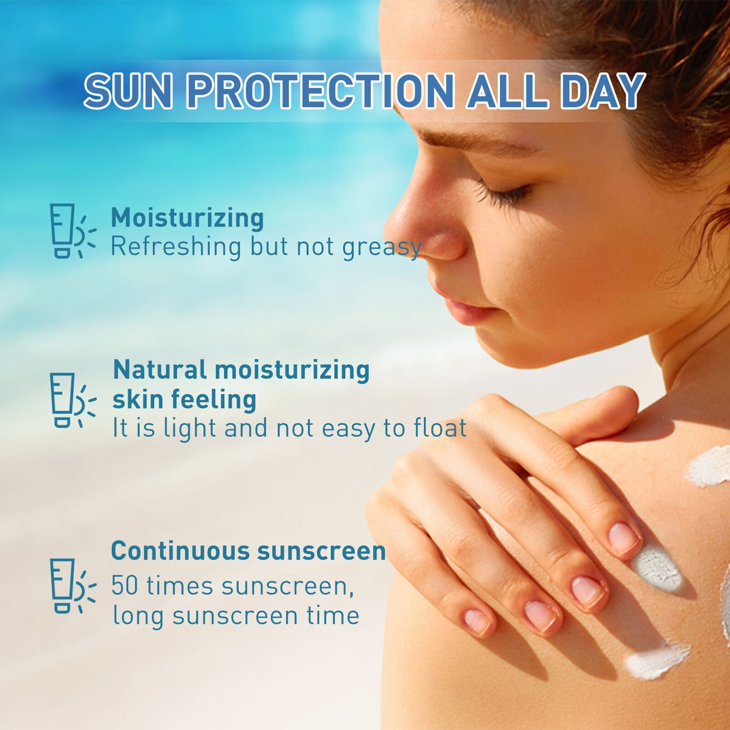 "Revitalize Your Skin with 1/2/3 Pcs LAB Birch Juice Moisturizing Sun Cream - SPF 50+ PA+++ Protection!"