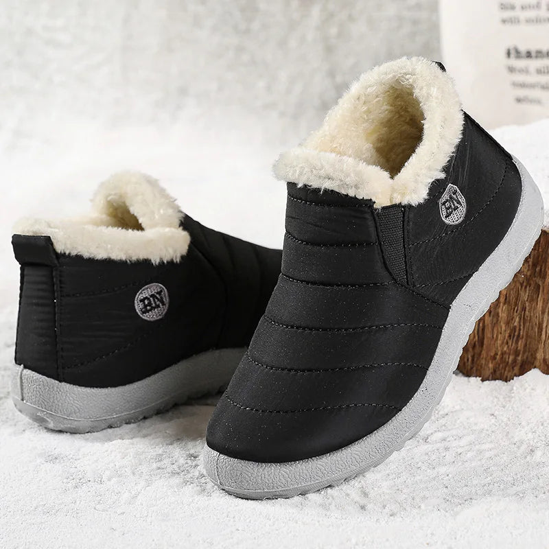 "Cozy & Stylish Women's Waterproof Winter Boots - Fur-Lined Ankle Snow Boots for Ultimate Comfort in 2023!"