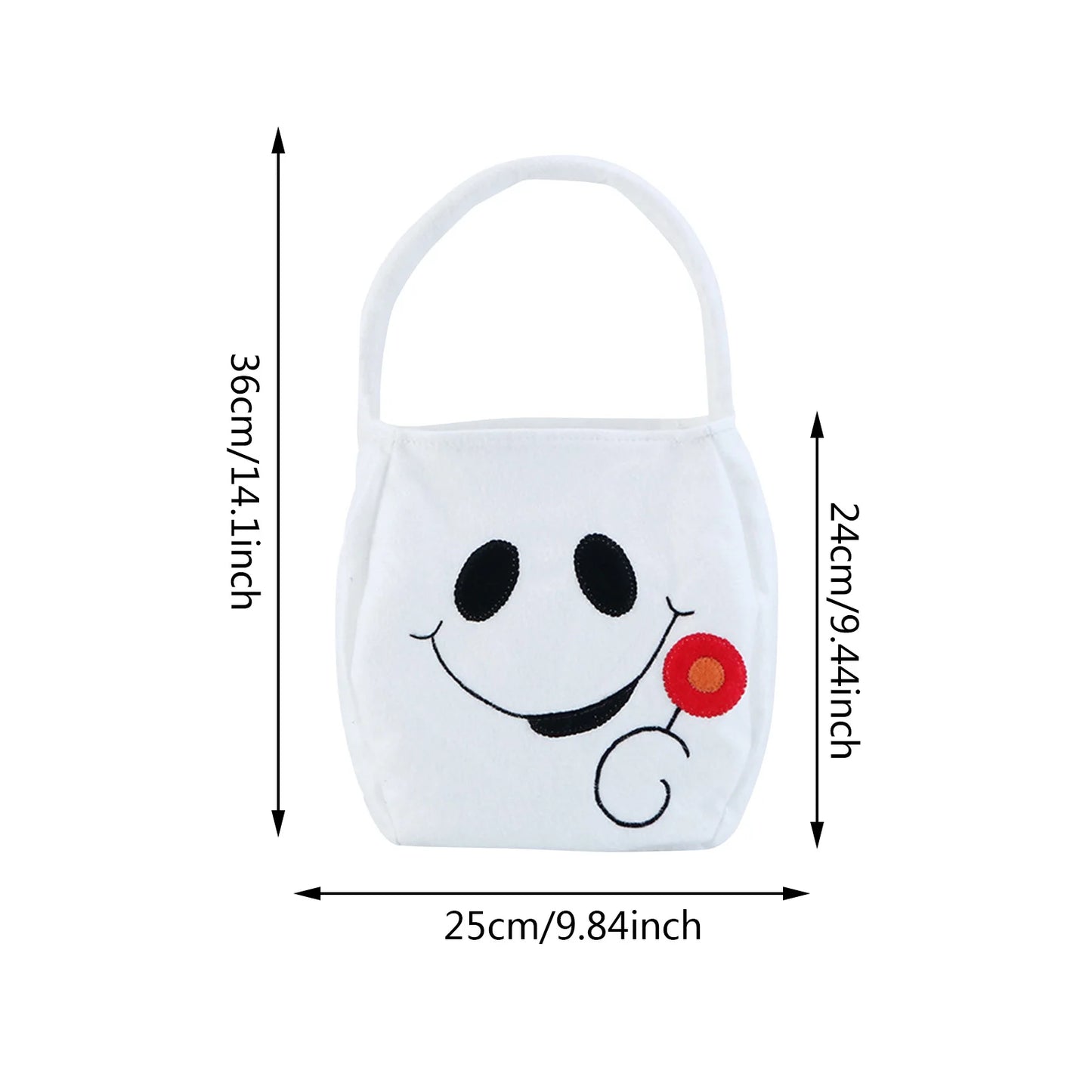 New Halloween Loot Party Kids Pumpkin Trick or Treat Tote Bags Candy Bag Halloween Candy Storage Bucket Portable Gift Basket