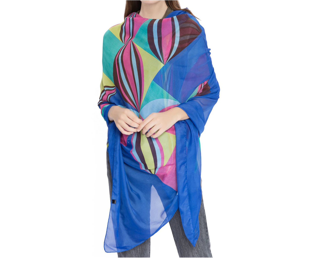 "Vibrant Multi-Functional Wrap Scarf - Stylish Sun-Proof Sarong Dress for Women"