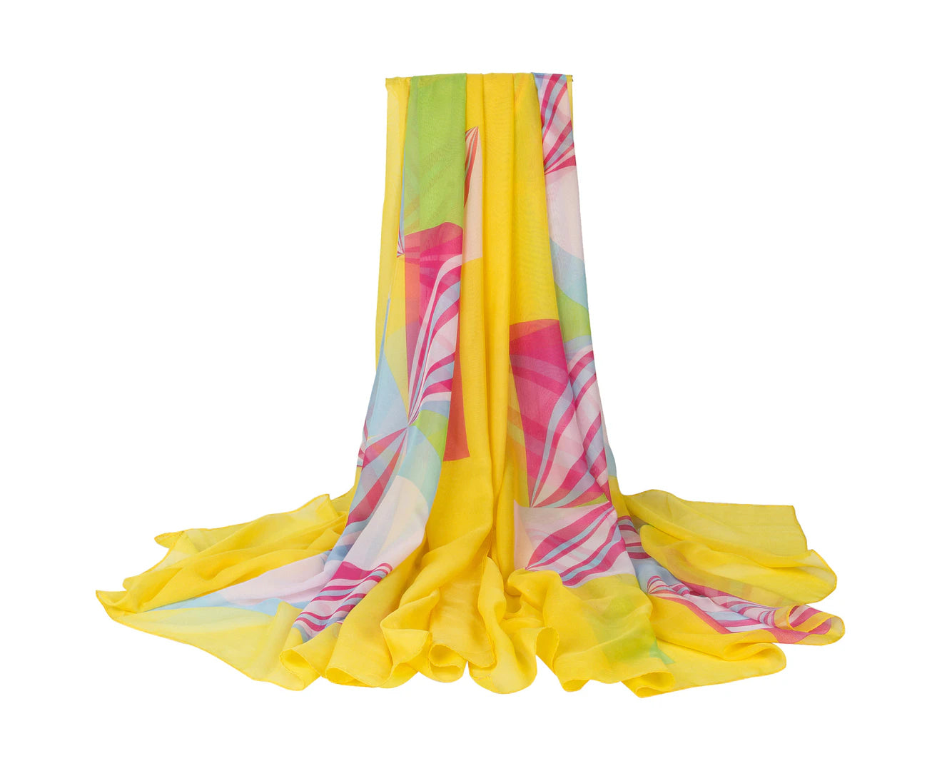 "Vibrant Multi-Functional Wrap Scarf - Stylish Sun-Proof Sarong Dress for Women"