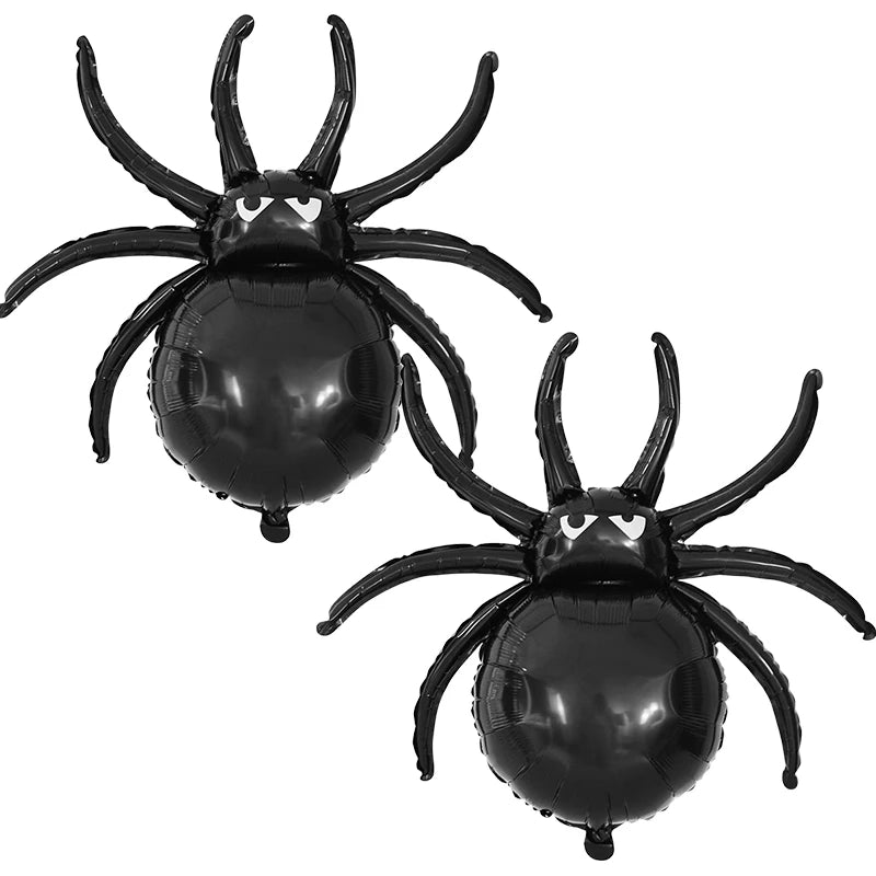 Large Halloween Spider Foil Balloons Happy Halloween Party Decoration Supplies Kids Toys Globos Haunted House Horror Props