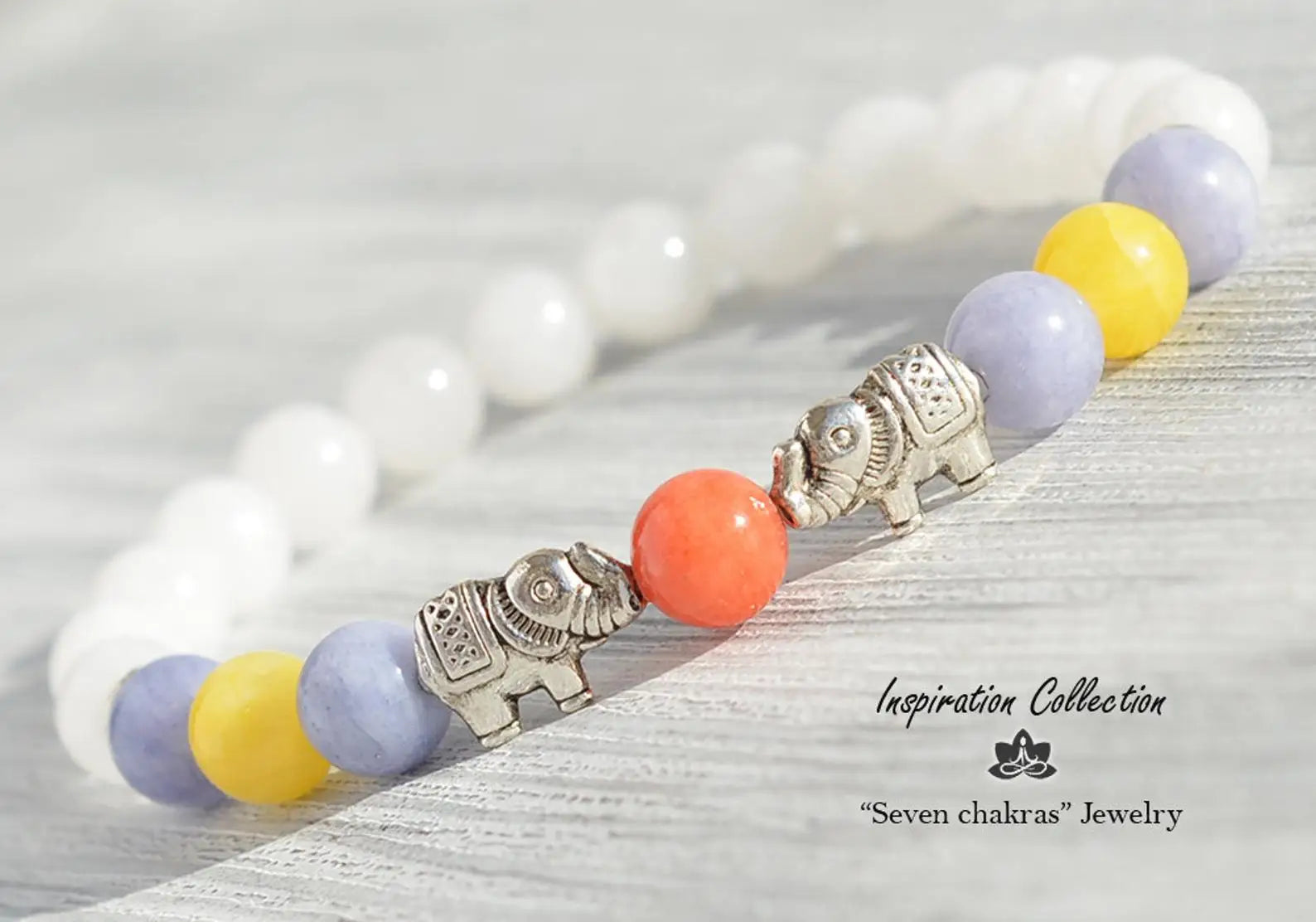 Elephant Bracelet Mala Bracelet Bead Bracelet Stone Jewelry Buddhism Bracelet Yoga Bracelet Fertility Bracelet