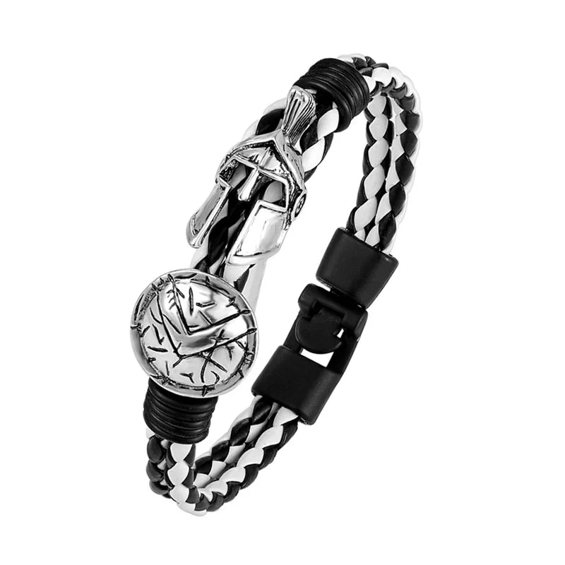 Fashion Explosion Spartan Bracelet Helmet Retro Women Bracelet Men Bracelet Europe Ladies Brave Knight Bracelet Fine Jewelry