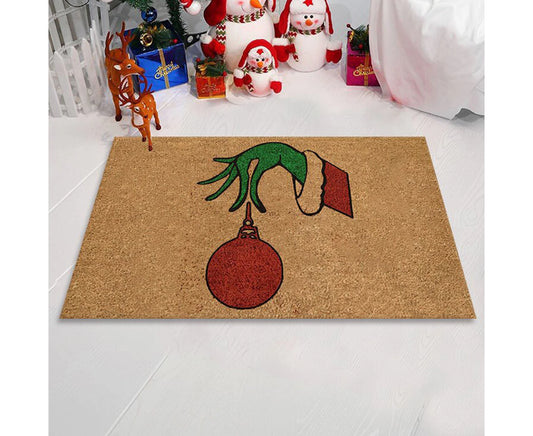 Christmas Grinch Hand Welcome Doormat Floor Mat Rug Christmas Home Decoration - Style 3