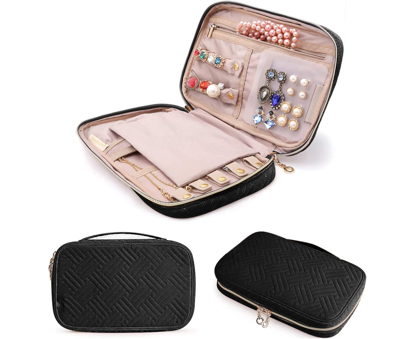 Travel Jewelry Organizer Case Portable Jewelry Storage Bag