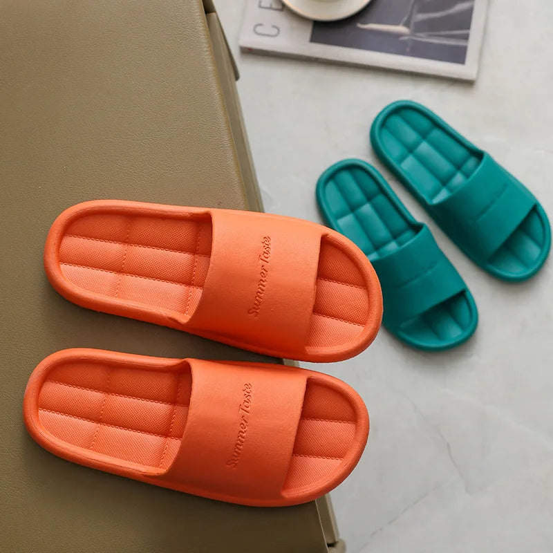 "Cozy Non-Slip Summer Flip Flops for Men, Women, and Kids - Unisex Bathroom Sandals for Home & Hotel"