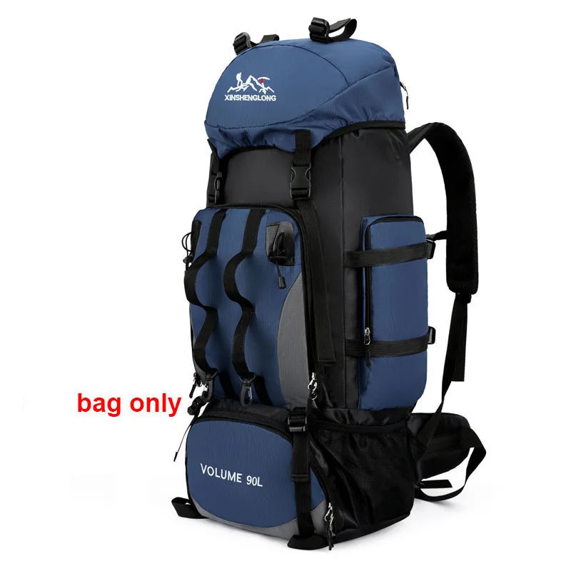 Maxi Capacity 90L Waterproof Hiking Backpack - Perfect for Camping, Trekking & Outdoor Adventures!