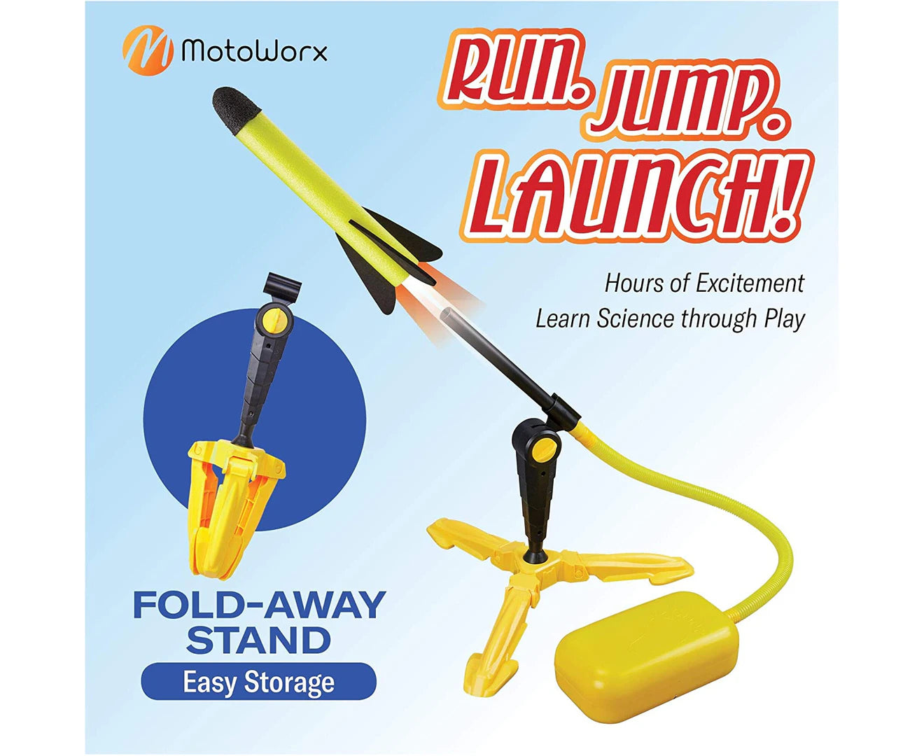 "High-Flying Fun: Kids' Toy Rocket Launcher – Launches Up to 100 Feet with 8 Colorful Foam Rockets!"