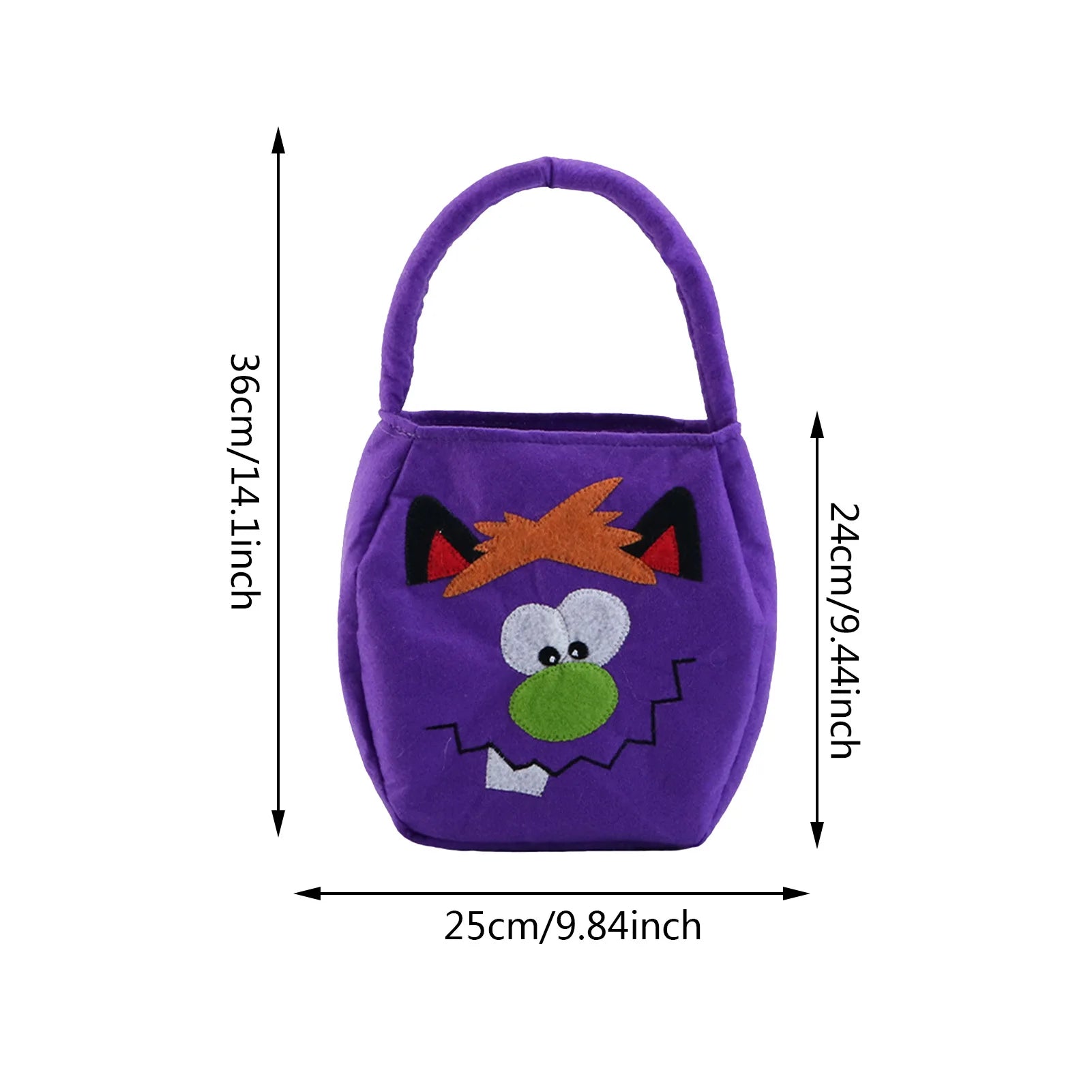 New Halloween Loot Party Kids Pumpkin Trick or Treat Tote Bags Candy Bag Halloween Candy Storage Bucket Portable Gift Basket