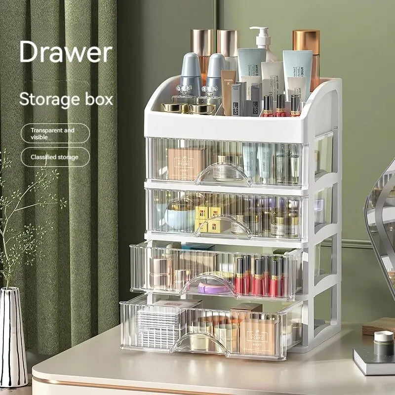 Multi-Layer Desktop Storage Cabinet for Cosmetics, Jewelry, and Stationery