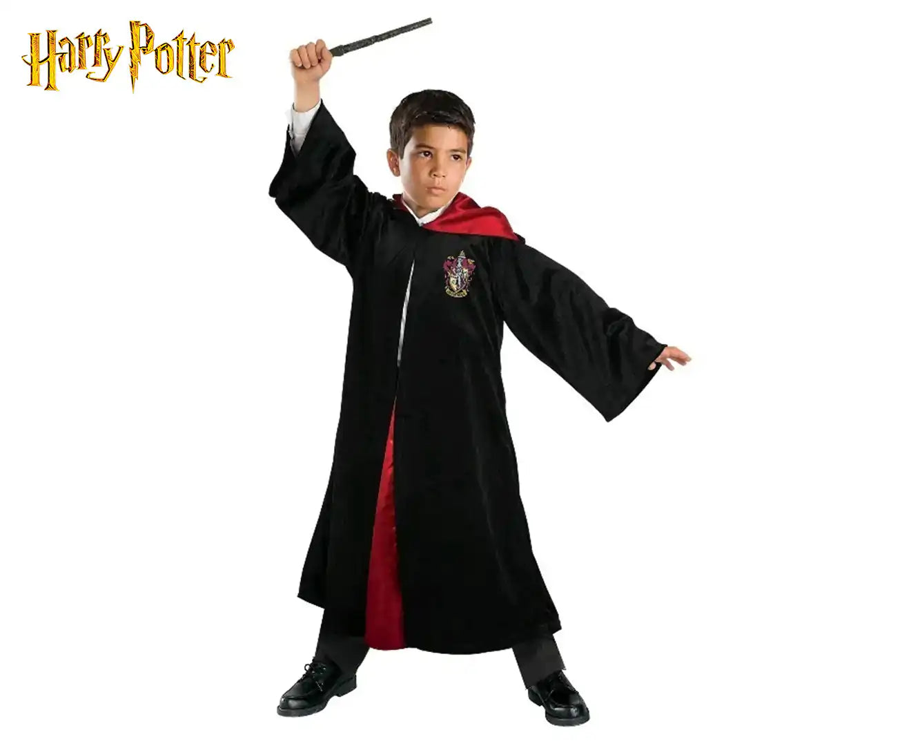 "Cozy Kids' Deluxe Black & Red Robe – Perfect for Little Adventurers!"