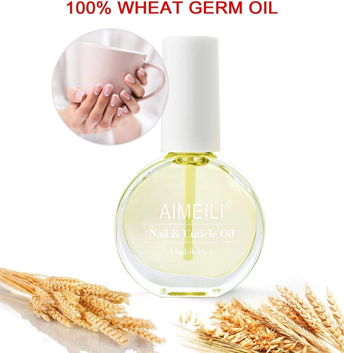 Revitalize Your Nails with AIMEILI Natural Cuticle Oil - 15ml Deep Moisturizer for Healthy Skin & Nails!