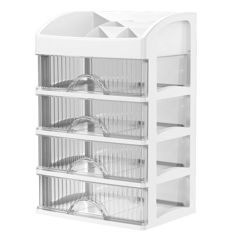 Multi-Layer Desktop Storage Cabinet for Cosmetics, Jewelry, and Stationery