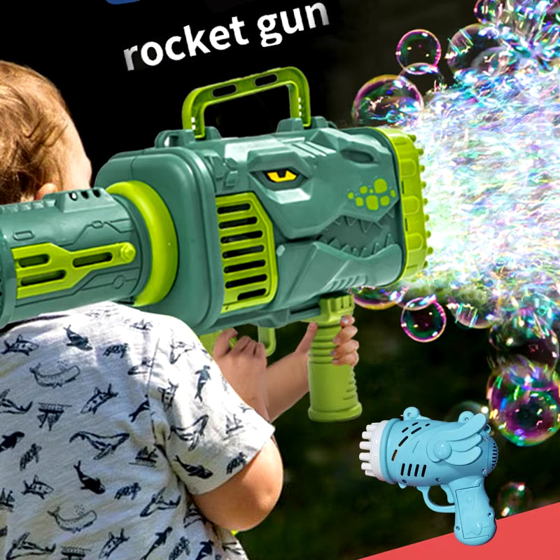 Automatic Outdoor Bubble Machine - No Batteries or Bubble Water Needed - Perfect Kids Toy!