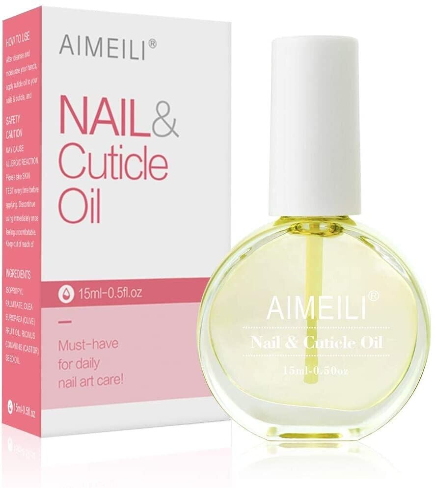 Revitalize Your Nails with AIMEILI Natural Cuticle Oil - 15ml Deep Moisturizer for Healthy Skin & Nails!